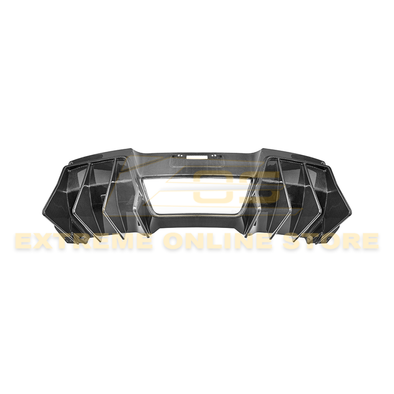 Corvette C7 Track Package Rear Bumper Finned Diffuser