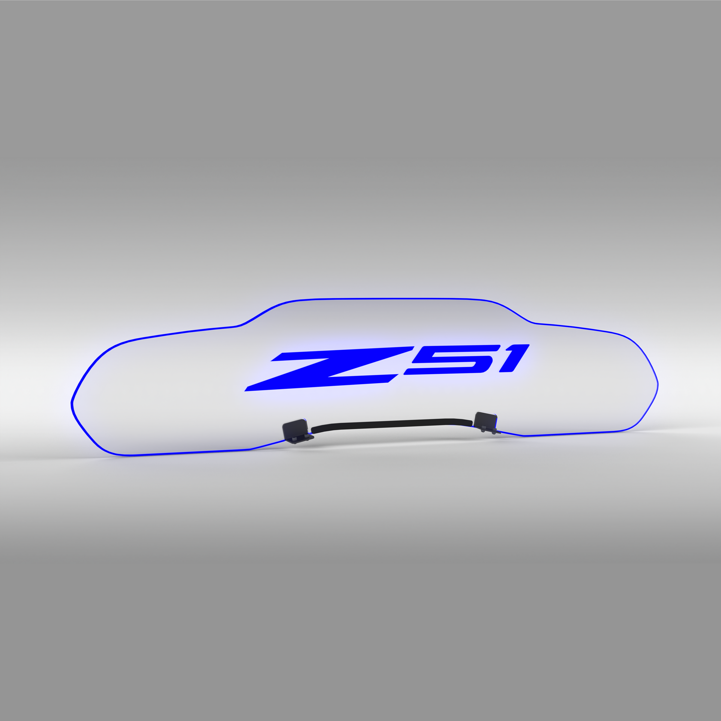 WindRestrictor® C8 Coupe Rear Add On Glow Plate