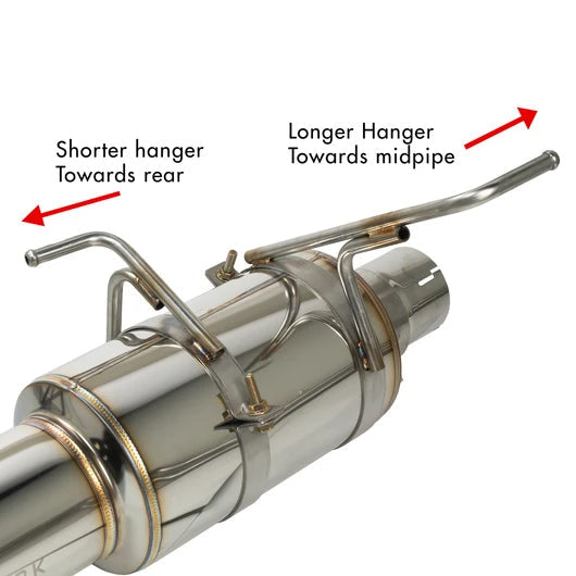Remark R1-Spec Catback Exhaust Titanium Muffler Section w/ Burnt Tip  - 2015-2021 Subaru WRX / STI
