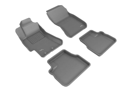3D MAXpider KAGU Floor Liners - Gray - 2008-2014 Subaru WRX / STI / Impreza