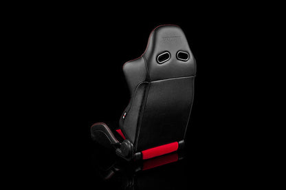 Braum Advan Series Racing Seat (Black & Red) - Universal