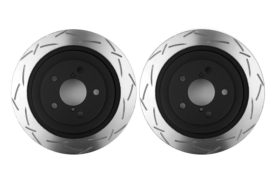 DBA 4000 Series T-Slot Slotted Rear Rotor Pair - Subaru Models (inc. 2006-2007 WRX / 2005-2009 Legacy GT)