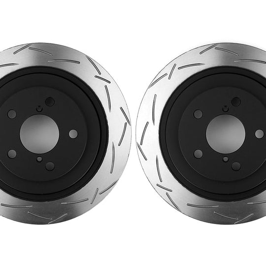 DBA 4000 Series T-Slot Slotted Rear Rotor Pair - Subaru Models (inc. 2006-2007 WRX / 2005-2009 Legacy GT)