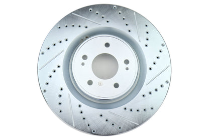 Stoptech C-Tek Sport Drilled and Slotted Rotor Single Front Left - 2008-2015 Mitsubishi Evo X