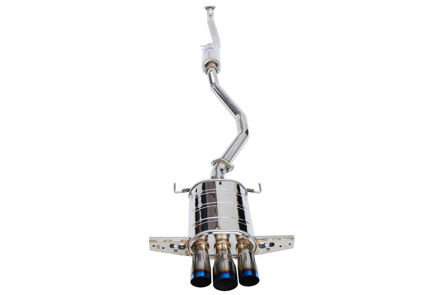 Invidia Q300 Cat Back Exhaust w/ Titanium Burnt Tips - 2017-2019 Honda Civic Sport Hatchback