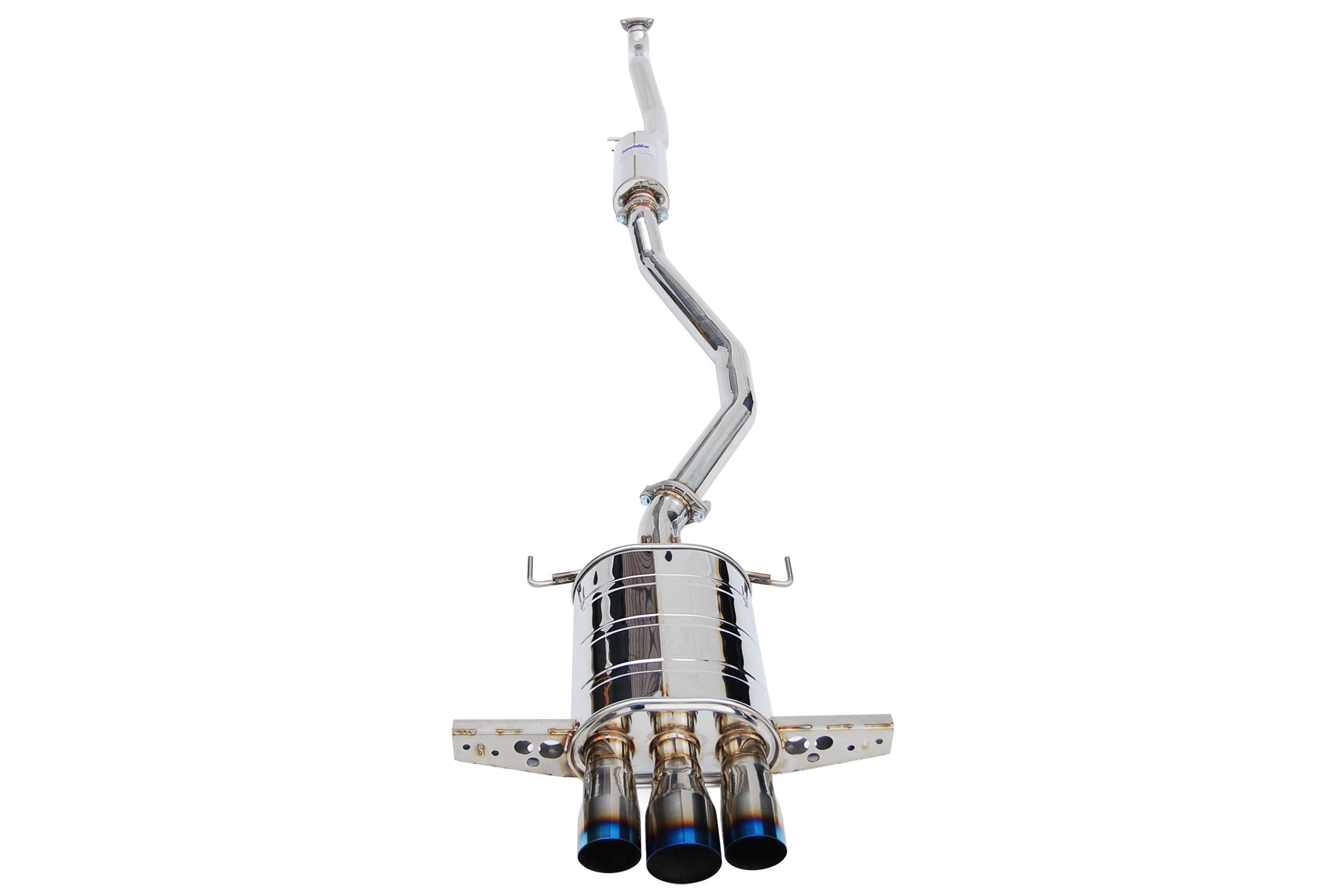 Invidia Q300 Cat Back Exhaust w/ Titanium Burnt Tips - 2017-2019 Honda Civic Sport Hatchback