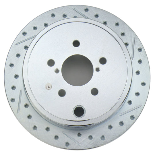 Stoptech C-Tek Sport Drilled and Slotted Rotor Single Rear Left - Subaru Models (inc. 2008-2014 WRX)