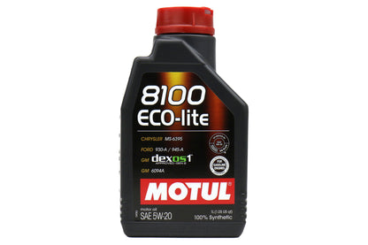 Motul 8100 Eco-Lite 5W20 Synthetic Oil 1 Quart - Universal