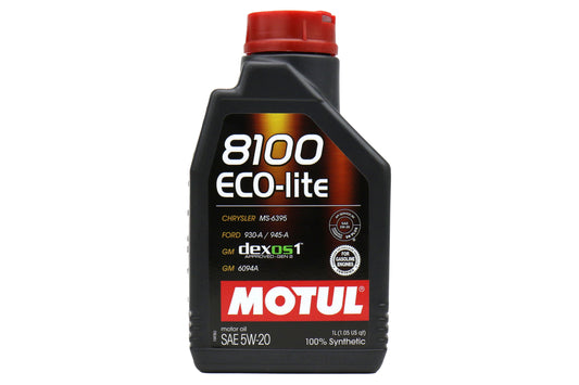 Motul 8100 Eco-Lite 5W20 Synthetic Oil 1 Quart - Universal