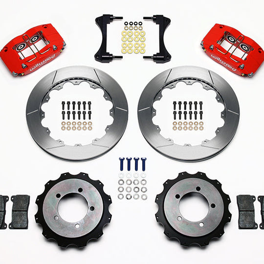 Wilwood Dynapro Radial 13in Rear Kit Red -  2003-2006 Mitsubishi Evo 8/9
