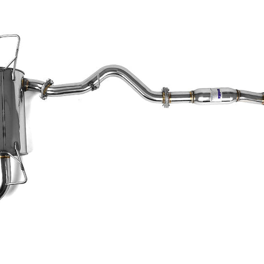 Invidia Q300 Single Exit Cat Back Exhaust - Stainless Steel Tip - 2008-2010 Subaru WRX Hatchback