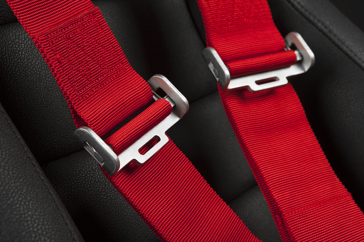 Braum 5 Point 3inch SFI Approved Racing Harness - Red Each - Universal