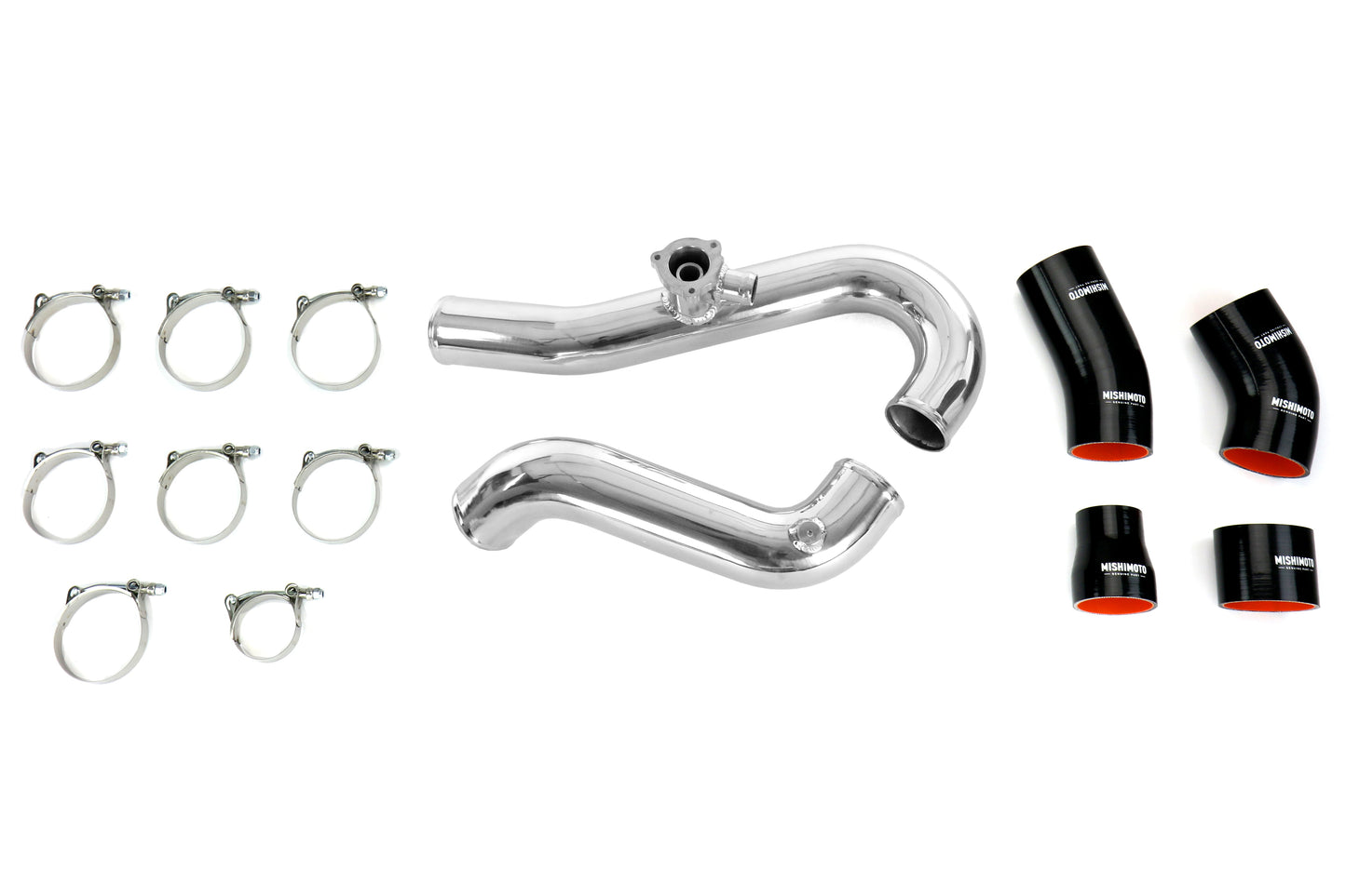 Mishimoto Intercooler Pipe Kit Polished - 2015-2017 Ford Mustang EcoBoost