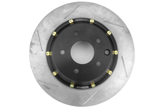 Stoptech 2-Piece Aerorotor and Hat 322x22 Slotted Right Rear - 2003-2009 Nissan 350Z / Infiniti G35 (w/OEM Brembo)