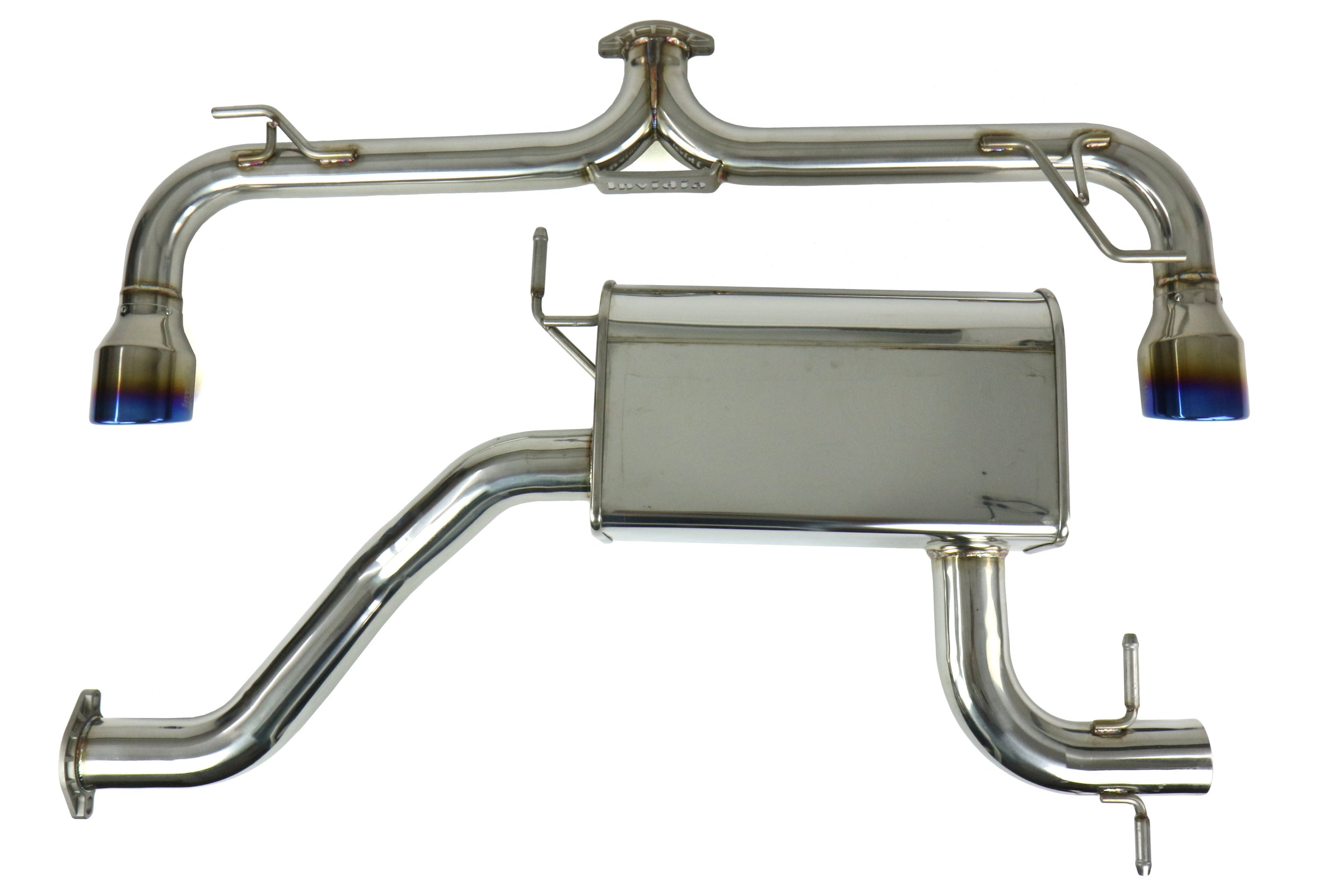 Invidia Q300 Cat Back Exhaust System - Titanium Tips - 2010-2014 Volkswagen GTI (Mk6)