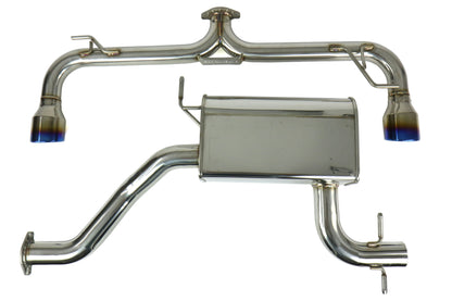 Invidia Q300 Cat Back Exhaust System - Titanium Tips - 2010-2014 Volkswagen GTI (Mk6)