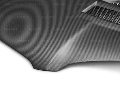 Seibon Dry Carbon Fiber CW Style Hood - 2004-2005 Subaru WRX / STI