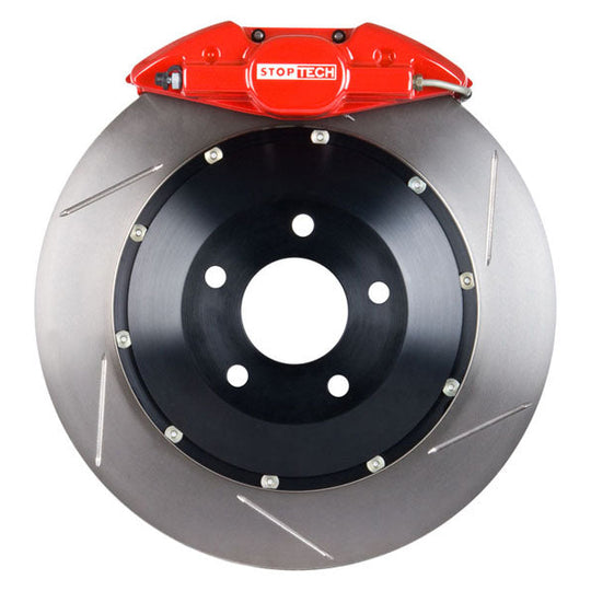 Stoptech ST-22 Big Brake Kit Rear 328mm Red Slotted Rotor - 1998-2001 Subaru Impreza 2.5RS
