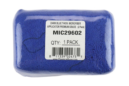 Chemical Guys Microfiber Applicator Pads Thick Premium Grade Blue (2 Pack) - Universal