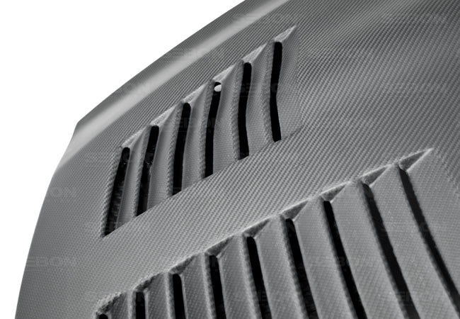 Seibon Dry Carbon Fiber GT Style Hood - 2009-2015 Nissan GT-R