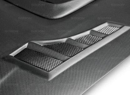 Seibon Dry Carbon Fiber CW Style Hood - 2004-2005 Subaru WRX / STI