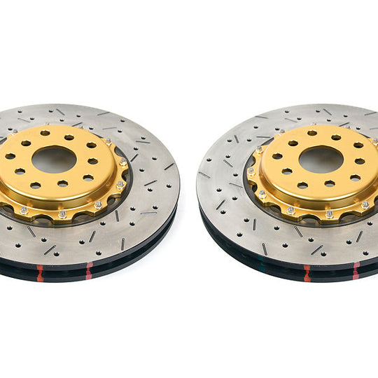 DBA 5000 Series Drilled/Slotted Rotor Pair Front - 2004-2017 Subaru STI
