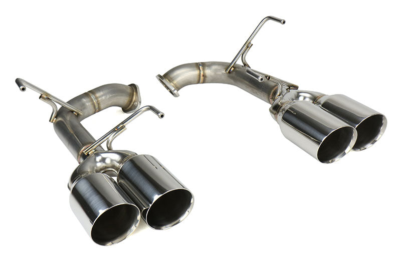 Remark Axle Back Exhaust Muffler Delete Stainless Double Wall 4in Tips - 2015-2021 Subaru WRX / 2015-2021 STI