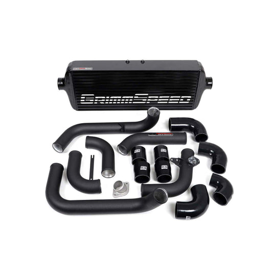 Grimmspeed Front Mount Intercooler Kit Black Core w/ Black Piping - 2008-2014 Subaru WRX / STI