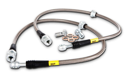 Stoptech Stainless Steel Brake Lines Front - Subaru Models (inc. 2008-2021 WRX / STI)