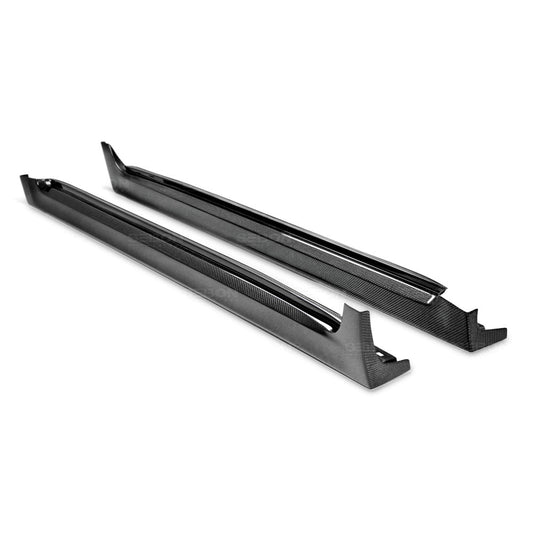 Seibon Carbon Fiber OE Style Side Skirts - 2011-2014 Subaru WRX / 2008-2014 STI