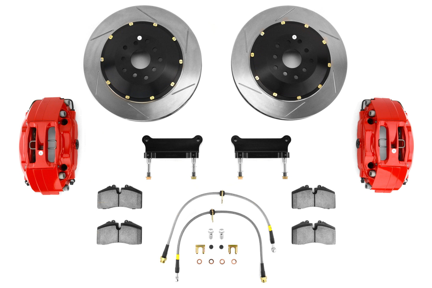 Stoptech ST-40 Big Brake Kit Front 355mm Red Slotted Rotors - 2013-2016 Scion FR-S / 2013-2020 Subaru BRZ / 2017-2019 Toyota 86