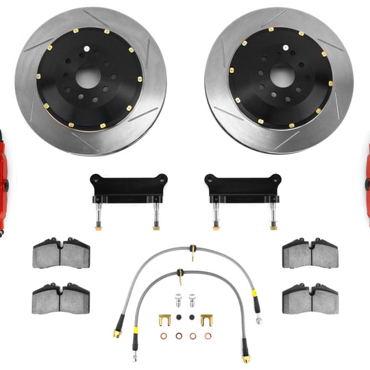 Stoptech ST-40 Big Brake Kit Front 355mm Red Slotted Rotors - 2013-2016 Scion FR-S / 2013-2020 Subaru BRZ / 2017-2019 Toyota 86