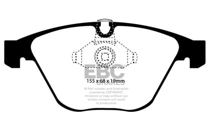 EBC 08-10 BMW M3 4.0 (E90) Yellowstuff Front Brake Pads