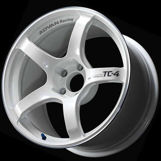 Advan TC4 18x9.5 +38 5-120 Racing White Metallic Wheel