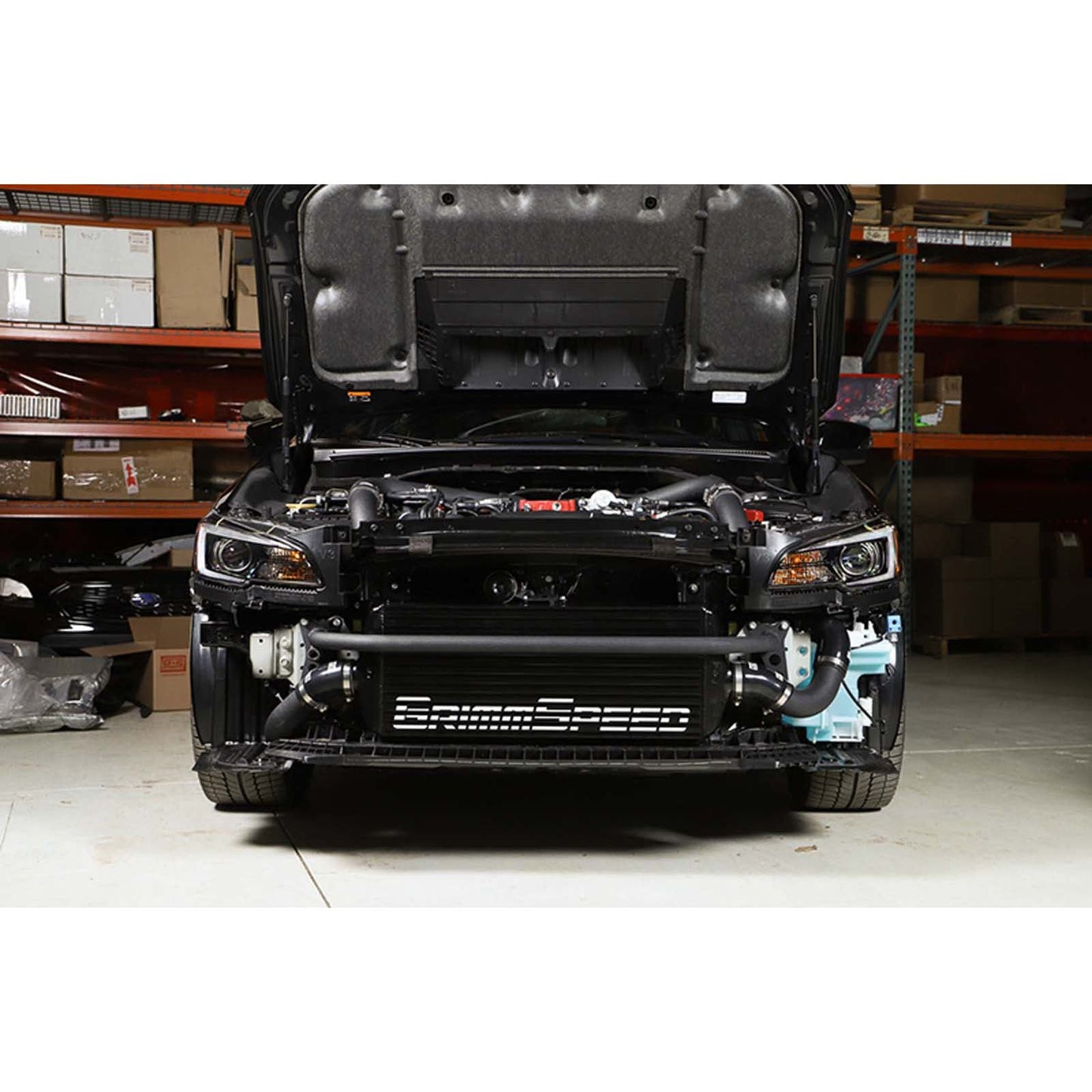 GrimmSpeed Front Mount Intercooler Kit Black Core w/ Black Piping - 2015-2021 Subaru WRX / STI