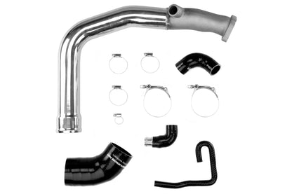 Mishimoto Top Mount Intercooler Kit Silver w/ Polished Charge Pipe - 2015-2021 Subaru WRX