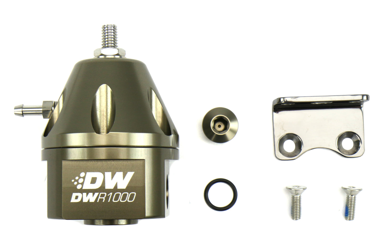 DeatschWerks DWR1000 Adjustable Fuel Pressure Regulator Anodized Titanium - Universal