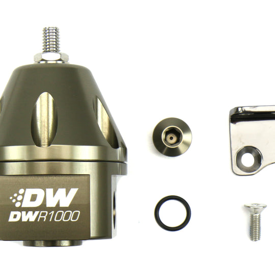 DeatschWerks DWR1000 Adjustable Fuel Pressure Regulator Anodized Titanium - Universal