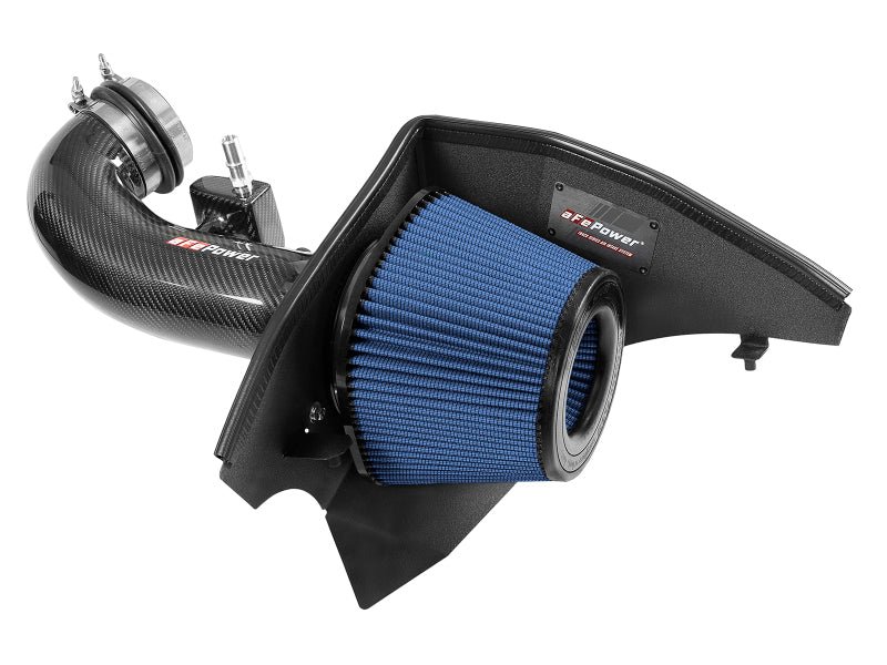 aFe 19 - 20 GM Trucks 5.3L/6.2L Track Series Carbon Fiber Cold Air Intake System With Pro 5R Filters - 4thto5thAutomotive