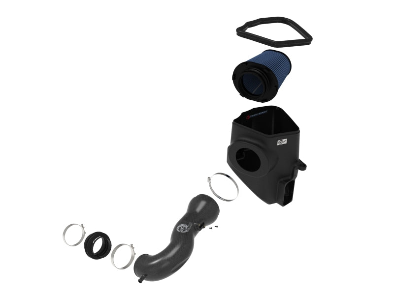 aFe 19 - 20 GM Trucks 5.3L/6.2L Track Series Carbon Fiber Cold Air Intake System With Pro 5R Filters - 4thto5thAutomotive