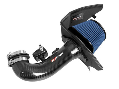 aFe 19 - 20 GM Trucks 5.3L/6.2L Track Series Carbon Fiber Cold Air Intake System With Pro 5R Filters - 4thto5thAutomotive