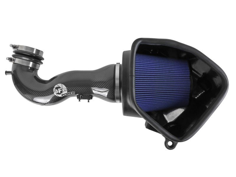 aFe 19 - 20 GM Trucks 5.3L/6.2L Track Series Carbon Fiber Cold Air Intake System With Pro 5R Filters - 4thto5thAutomotive