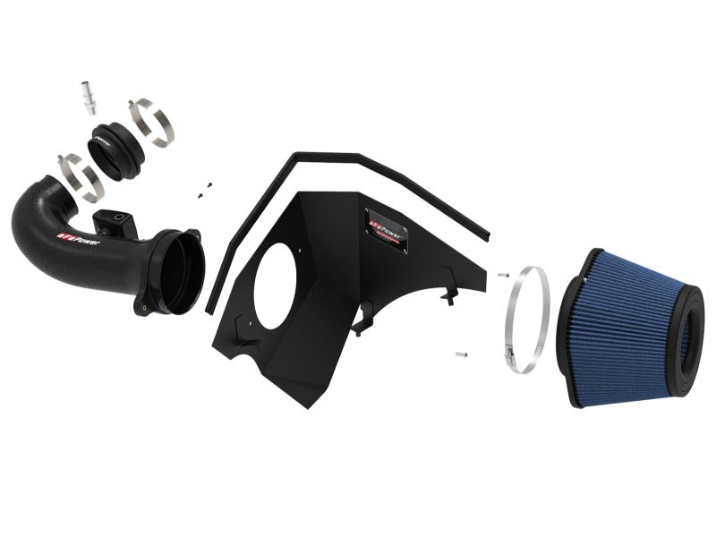 aFe 19 - 20 GM Trucks 5.3L/6.2L Track Series Carbon Fiber Cold Air Intake System With Pro 5R Filters - 4thto5thAutomotive