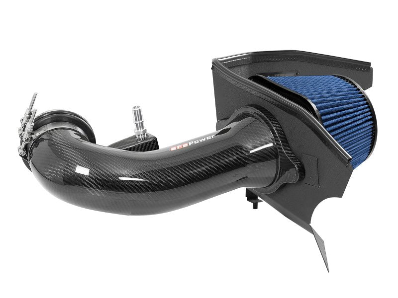 aFe 19 - 20 GM Trucks 5.3L/6.2L Track Series Carbon Fiber Cold Air Intake System With Pro 5R Filters - 4thto5thAutomotive