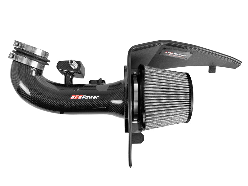 aFe 19 - 21 GM Trucks 5.3L/6.2L Track Series Carbon Fiber Cold Air Intake System W/ Pro Dry S Filters - 4thto5thAutomotive