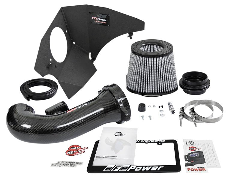 aFe 19 - 21 GM Trucks 5.3L/6.2L Track Series Carbon Fiber Cold Air Intake System W/ Pro Dry S Filters - 4thto5thAutomotive