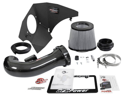 aFe 19 - 21 GM Trucks 5.3L/6.2L Track Series Carbon Fiber Cold Air Intake System W/ Pro Dry S Filters - 4thto5thAutomotive
