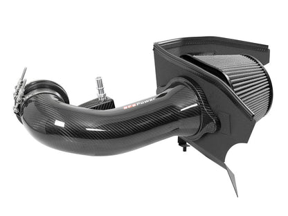 aFe 19 - 21 GM Trucks 5.3L/6.2L Track Series Carbon Fiber Cold Air Intake System W/ Pro Dry S Filters - 4thto5thAutomotive