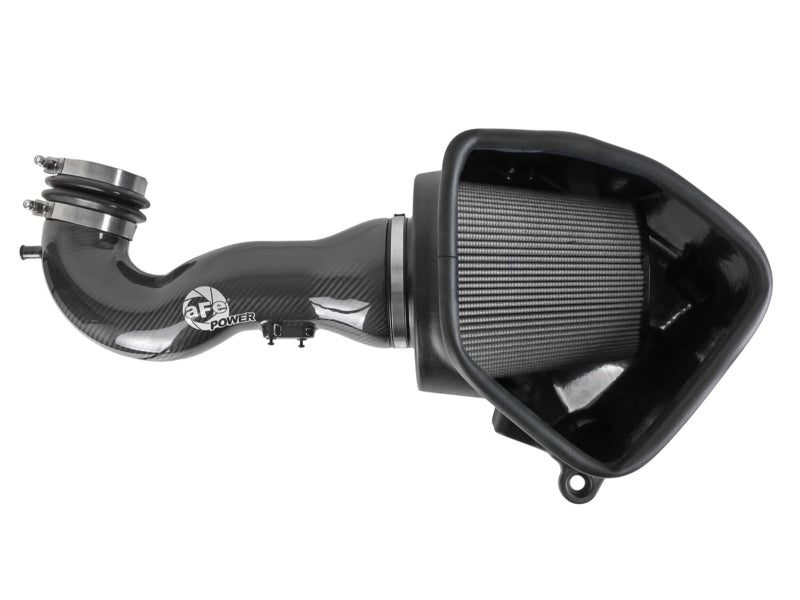 aFe 19 - 21 GM Trucks 5.3L/6.2L Track Series Carbon Fiber Cold Air Intake System W/ Pro Dry S Filters - 4thto5thAutomotive