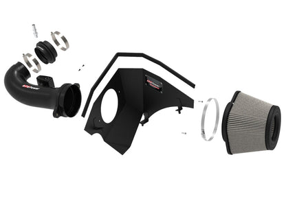 aFe 19 - 21 GM Trucks 5.3L/6.2L Track Series Carbon Fiber Cold Air Intake System W/ Pro Dry S Filters - 4thto5thAutomotive